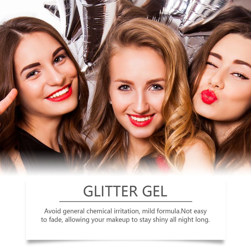 Jaysuing bleščeči gel serija z diamantnimi bleščicami za telo in obraz ustvari sijoč tridimenzionalni make-up_voghion.com