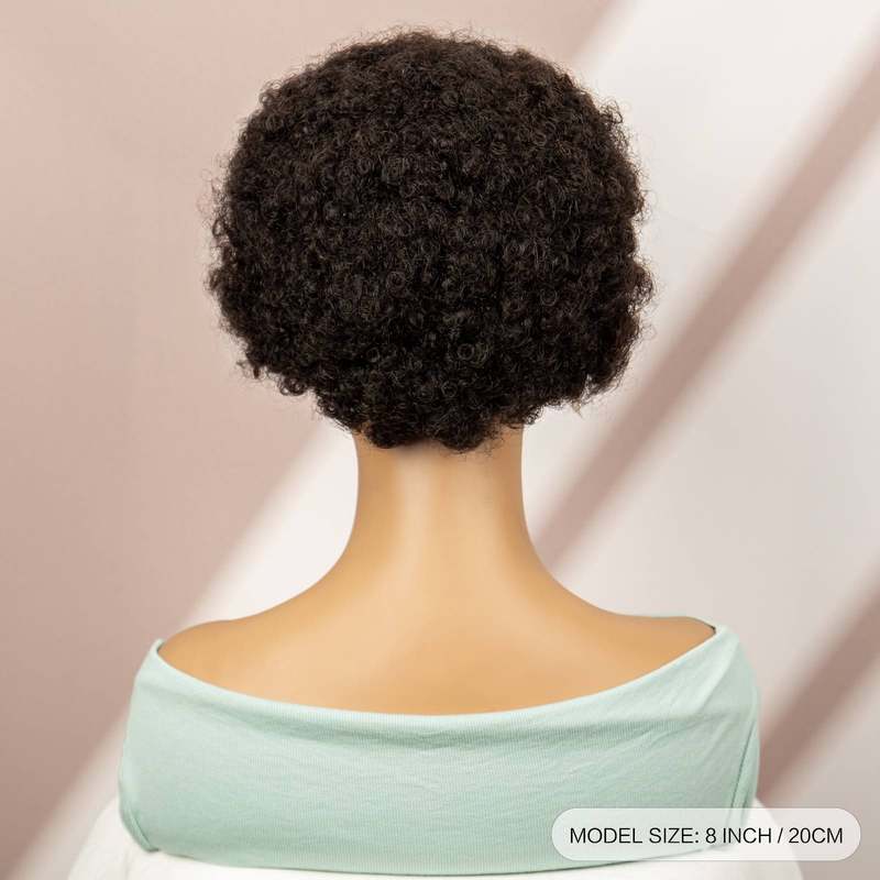 Mežģīnes īsti mati afro bize modes jauni īsi mati_voghion.com