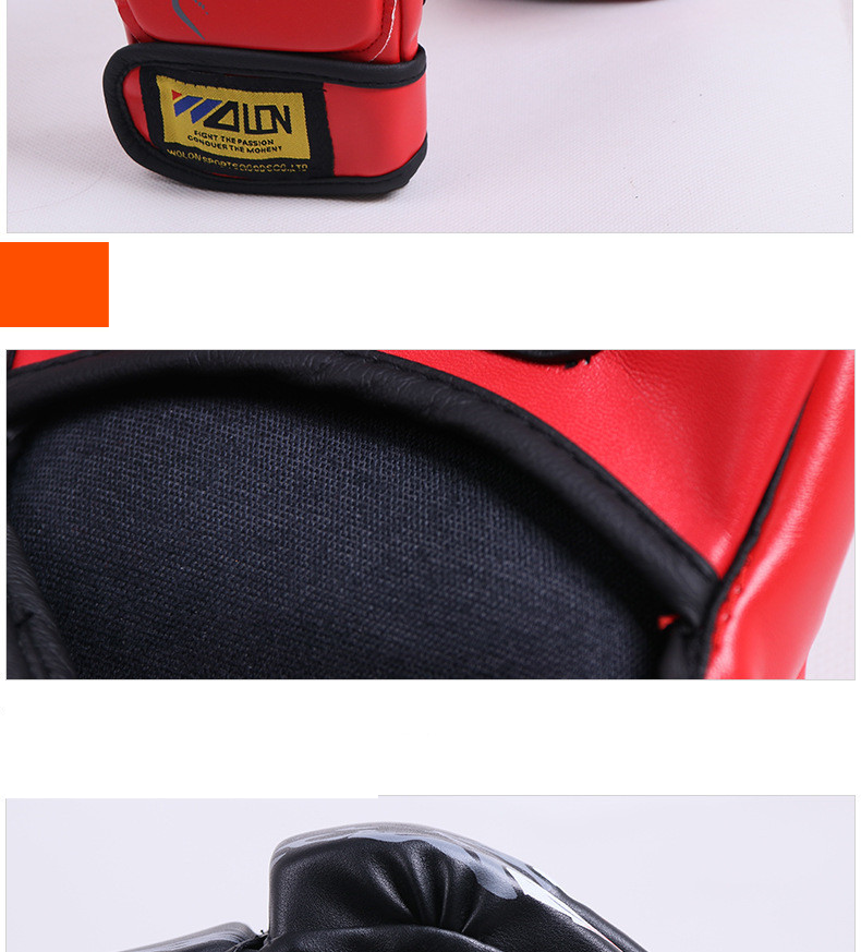 Unisex Sanda boxning fighting träningshandskar faktisk strid tävling MMA handskar förstorade tjocka slitstarka fitnesshandskar läcker fingrar_voghion.com