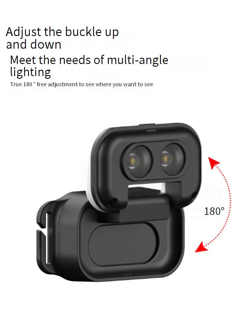 De nieuwe Type-C oplaadbare COB-koplamp met LED-buitenverlichting voor zowel dichtbij als veraf_voghion.com