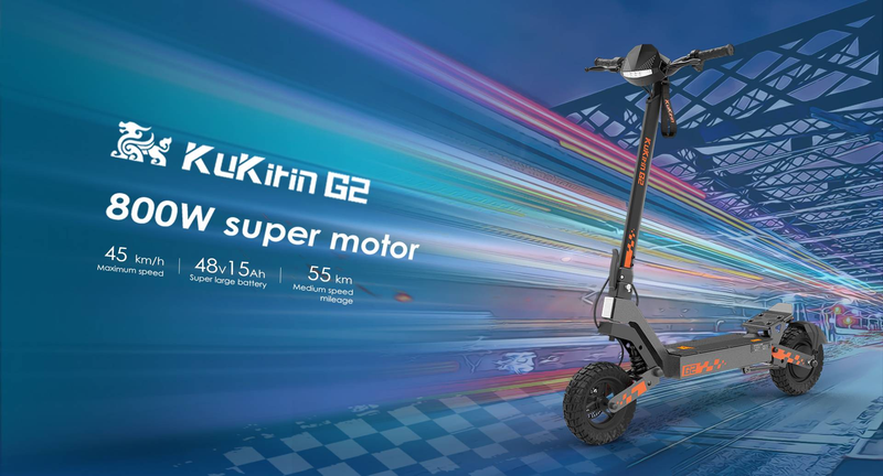 Kukirin G2 foldbar elektrisk scooter 800W motor 48V 15Ah batteri 10 tommer _voghion.com