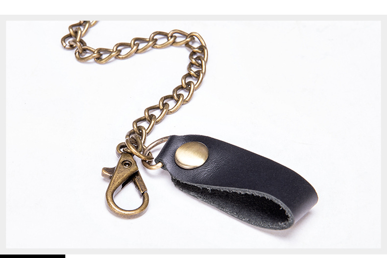 Bolsa de mão longa masculina, carteira curta masculina, porta-moedas curto genuíno masculino_voghion.com