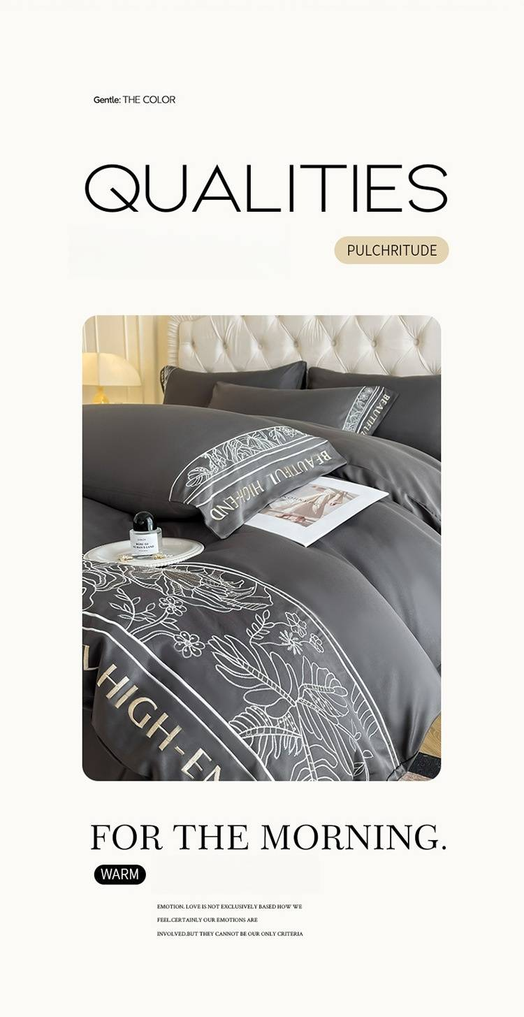 Set di biancheria da letto di lusso in Tencel, 4 pezzi, in seta ghiacciata e tessuto lavato, set di lenzuola estive rinfrescanti con lenzuolo con angoli (misura matrimoniale/king size)_voghion.com