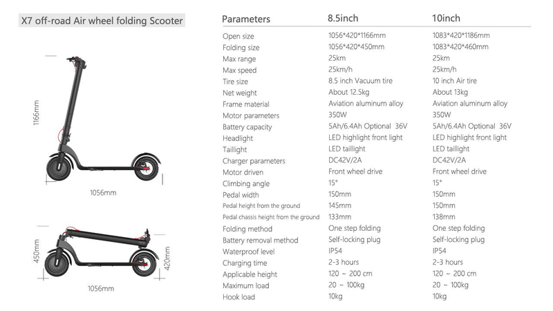 OOTD KIXIN X7 City E-Scooter - 350W Motor | 100kg Load | Foldable & Space-Saving | 2-4H Fast Charge | Ideal For Commute & Campus | EU Stock_voghion.com