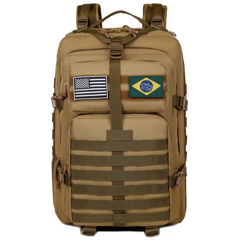 Tactische rugzak voor buitenavonturen - Duurzame rugzak in militaire stijl met grote capaciteit, ademende vulling en multifunctionele compartimenten_voghion.com