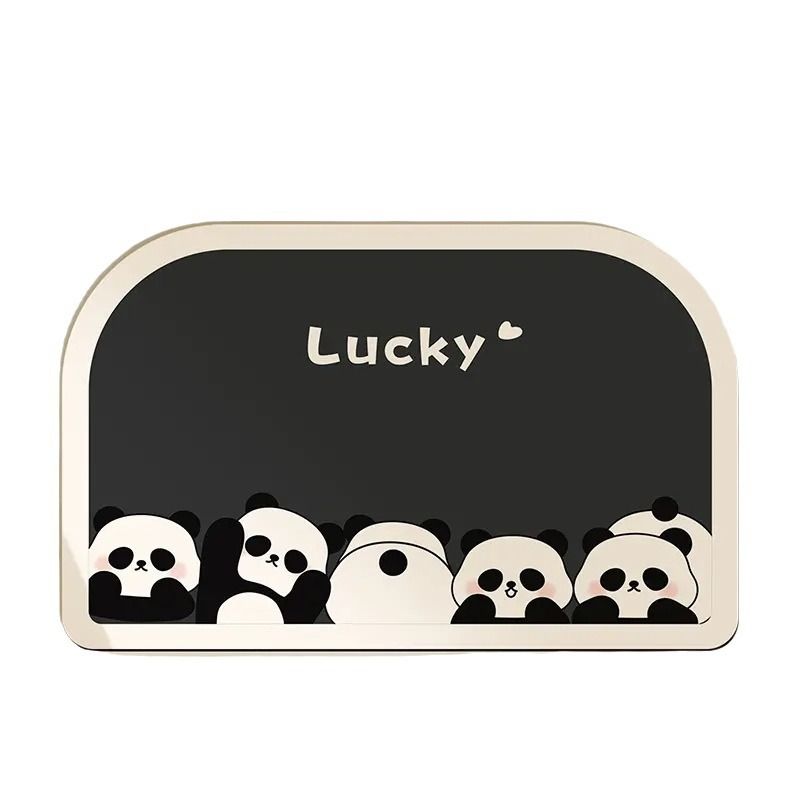 New Lucky Panda Soft Diatom Mud Mat Foot Mat Absorbent Non-slip Toilet Sink Bathroom Quick Dry (size :40*60cm)_voghion.com