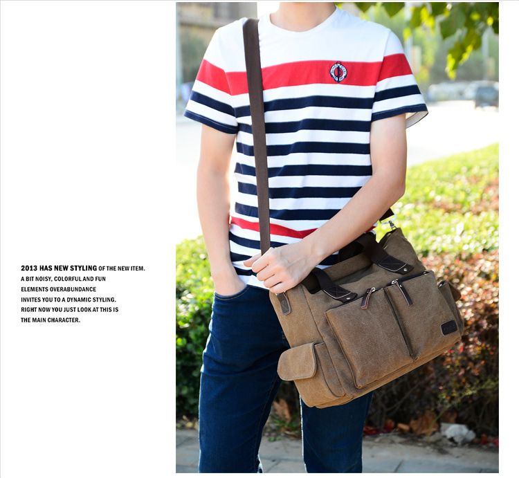 Canvas Bag, Messenger Bag, Casual Cloth Bag, Handbag_voghion.com