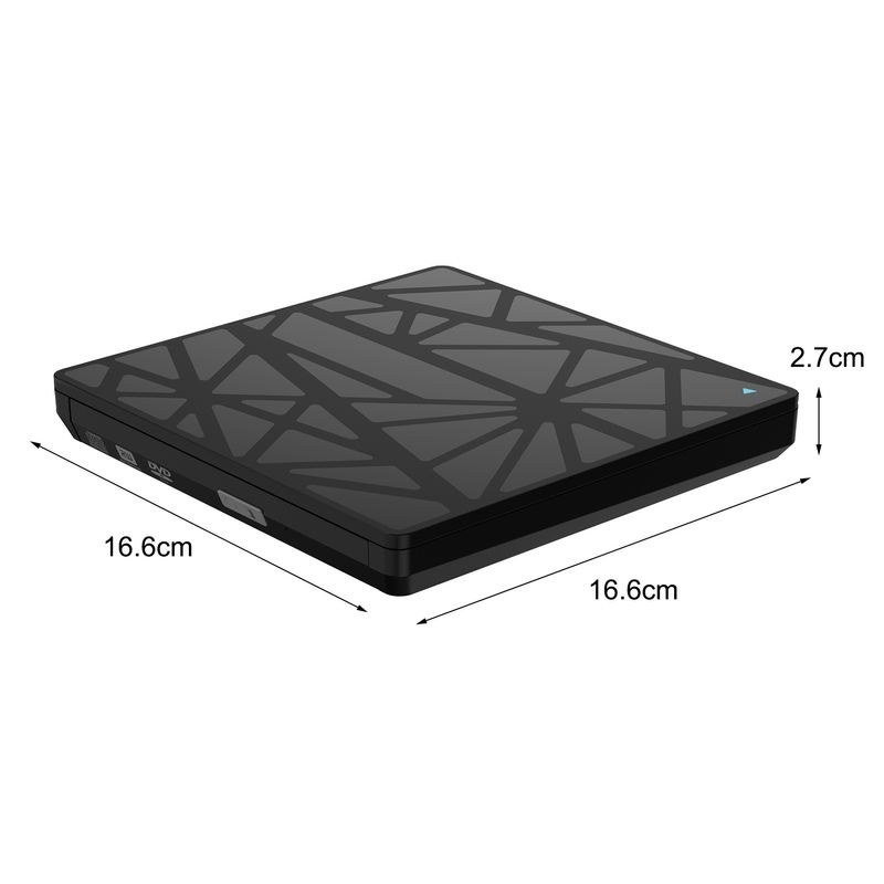 Xinweiqing DVD-Laufwerk Hochgeschwindigkeits-Fehlerkorrektur Plug-Play USB Typ-C Externer ultradünner CD-Lese-/Schreibrecorder für_voghion.com