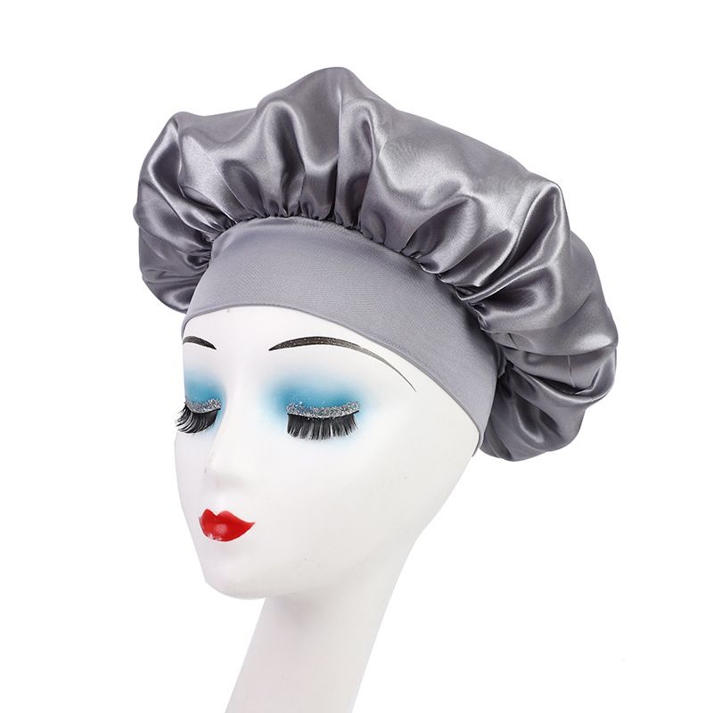 Alle Spiel hochelastische Haarpflege Hut Entbindung Hut Stirnband Schönheit Kappe Duschhaube weibliche Pflege Satin Schlafmütze_voghion.com