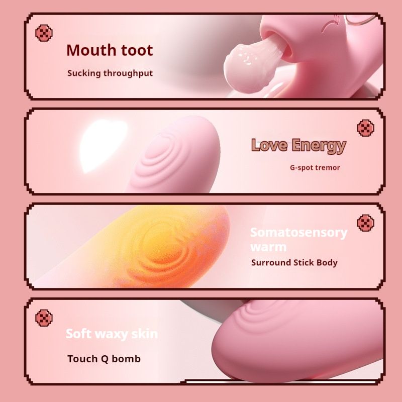 Fată misterioasă Doudoulong masturbator roz jucării sexuale vibrator feminin produse pentru adulți_voghion.com