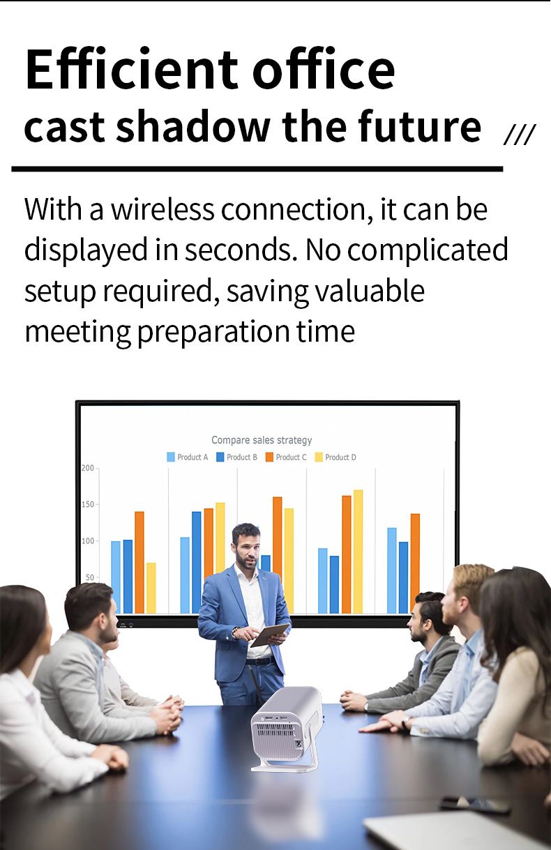 New Private XH269 1080P HD 4K Projector Android Wireless Smart Model_voghion.com