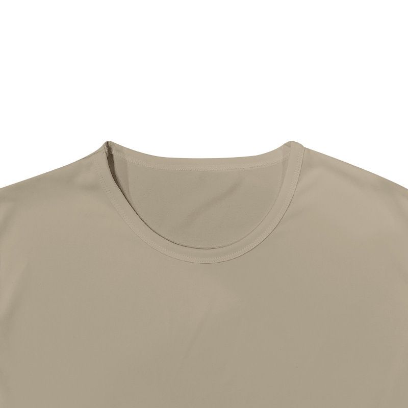 Maglietta a maniche corte alla moda, leggera, di lusso, stile classico da uomo, semplice, ad asciugatura rapida_voghion.com