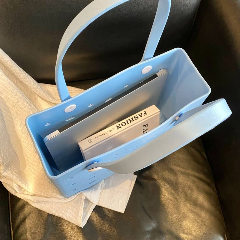 Borsa a tracolla da donna alla moda in materiale EVA, borsa da viaggio, spiaggia, estate, essenziale_voghion.com
