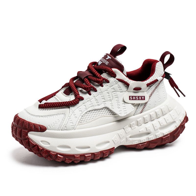 European Station Niche Herren-Frühlingsschuhe, lässig, sportlich, vielseitig, mit dicker Sohle, für Studenten, mit Höhenverstärkung_voghion.com