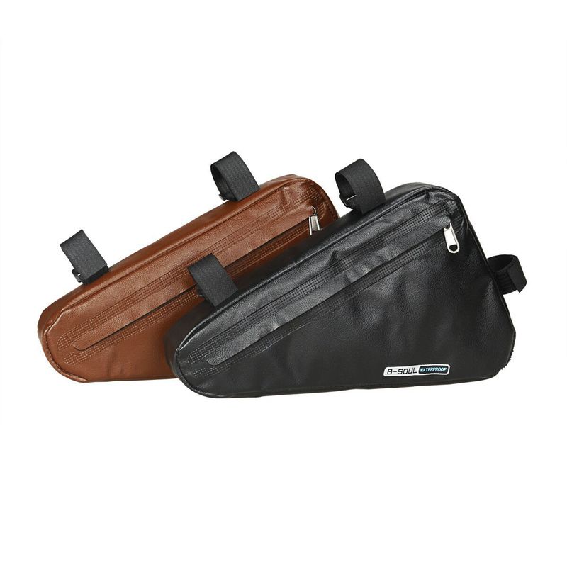 Bolsa de bicicleta com bolsa triangular de grande capacidade, bolsa de viga frontal com bolsa de selim de tubo superior totalmente à prova d'água, bolsa de armazenamento para bicicleta de estrada de montanha_voghion.com