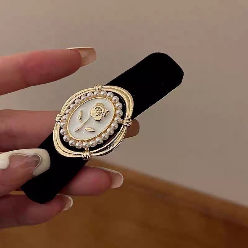 Nuova forcina coreana in velluto per donna, piccola forcina per frangia laterale in stile profumato, forcina per capelli di alta qualità, elegante accessorio per capelli_voghion.com