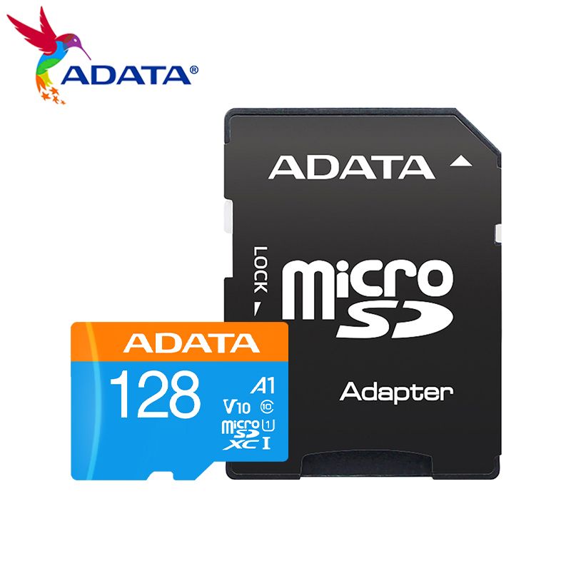 ADATA A1 V10 MicroSD 32GB 64GB 128GB 256GB Origineel Klasse 10 Geheugen voor Telefoonopslag Flash TF-kaart met Adapter_voghion.com