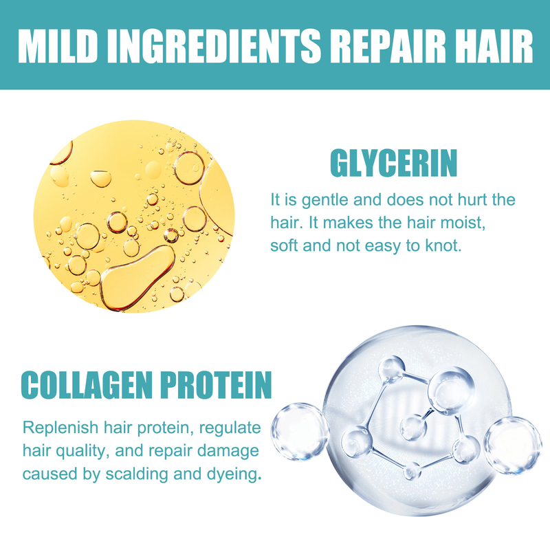 EELHOE Crema professionale per la correzione delle proteine, trattamento per capelli, lucentezza e seta_voghion.com