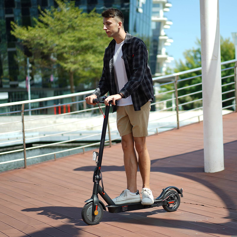 Isinwheel E9 Pro elektrisk skoter med ABE-certifiering, 350W 36V 7,5Ah batteri, 8,5-tums pendlingsscooter med appkontroll_voghion.com