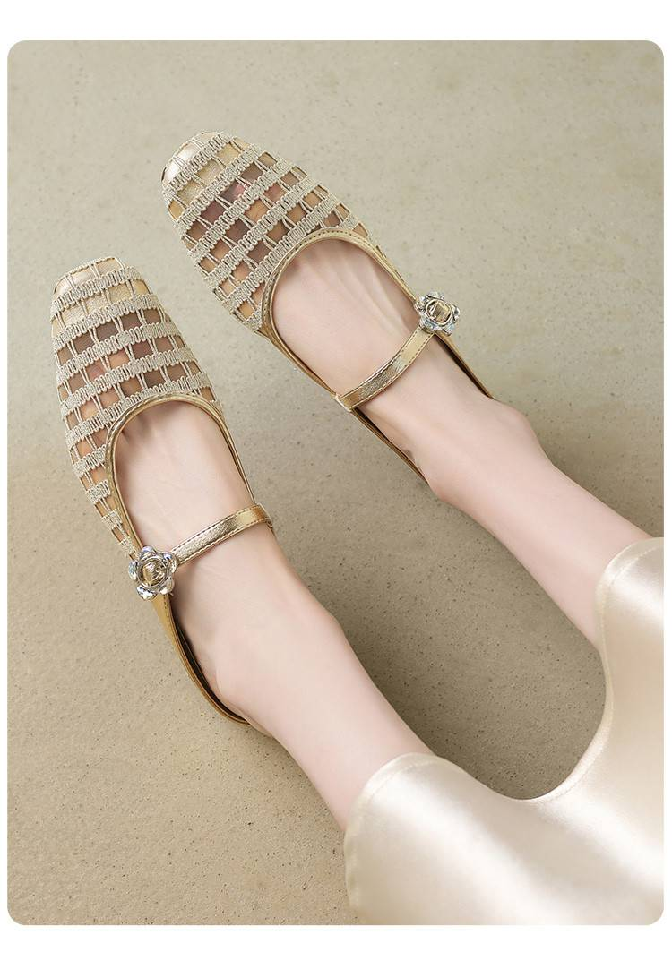 Cameido Schlichte und alltägliche Mesh-Freizeitschuhe mit quadratischer Zehenpartie für Damen_voghion.com