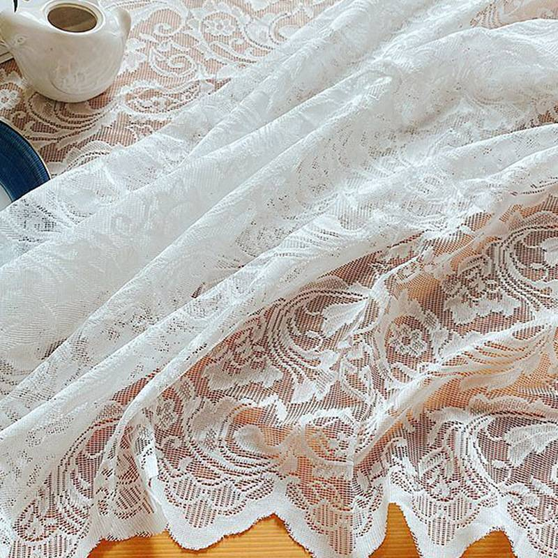 Lace Tablecloth - Premium 80% Polyester Non-Slip Dining Table Cover For Elegant Decor, Photo Shoots, Wedding & Christmas - Machine Washable_voghion.com