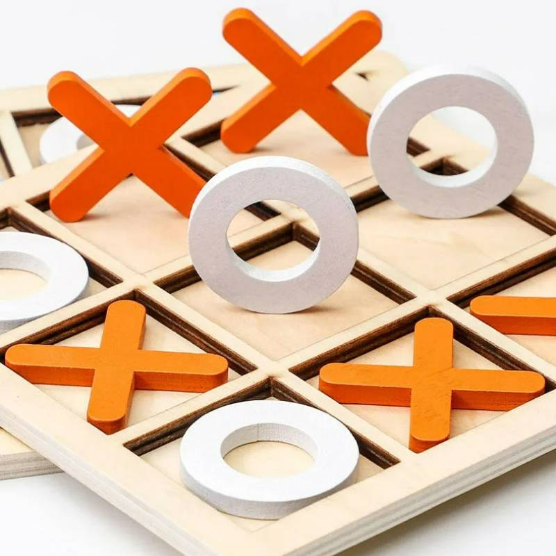 Gra Montessori Drewniana zabawka Mini szachy Interaktywna układanka Trening mózgu Wczesna nauka Zabawki edukacyjne dla dzieci_voghion.com