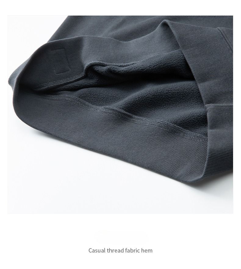 Unisex Heavyweight Fleece Crewneck Sweatshirt - 350GSM Twill Fabric Drop Shoulder Design For Men & Women_voghion.com