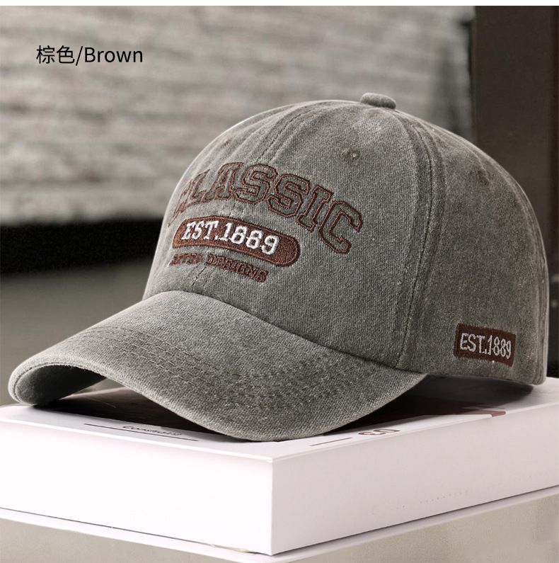 Hut Großer Kopfumfang Lässt Kleiner Aussehen Herbst Winter Hart Baseball Damen Breite Krempe Großes Gesicht Vergrößert Vertieft_voghion.com