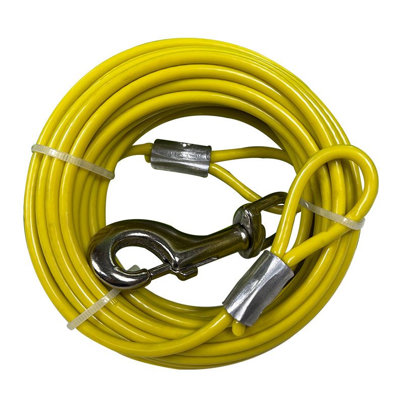 Walking Rope Anti-Bite Stahldraht Hundeleine Langlebig_voghion.com