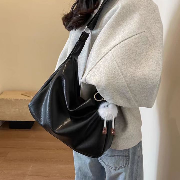 Minimalistische grote capaciteit voor vrouwen 2024 Nieuwe mode veelzijdige casual schouder student forens crossbody tas_voghion.com