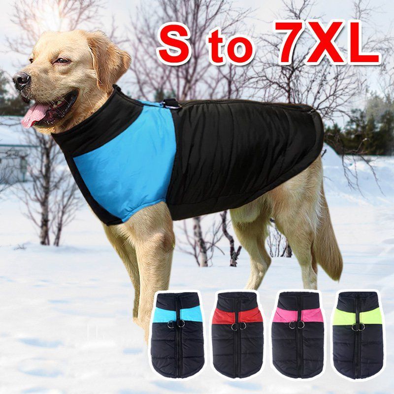 Golden Retriever, Thickened Autumn And Winter Style, Large Clothes For Samoyed, Dog Cotton Jacket, Ski Suit, Waterproof_voghion.com