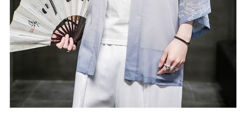 Costume Han chinois en mousseline de soie, vêtements de protection solaire de printemps et d'été anciens_voghion.com