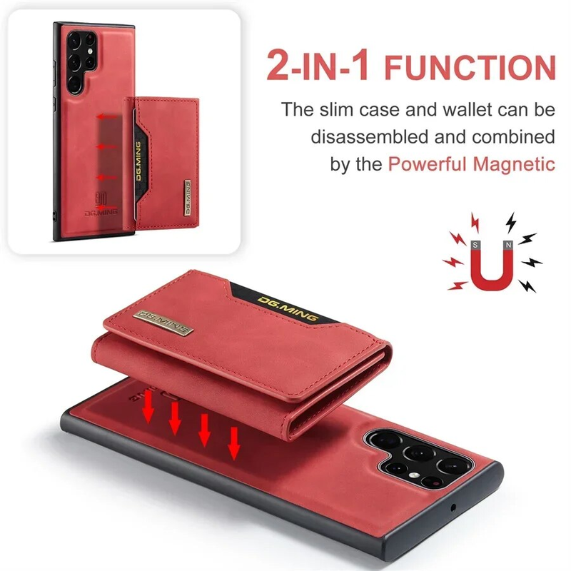 Magnetische Leder Brieftasche Fall für Samsung S24 Ultra S23FE S22 Plus A14 A24 A34 A54 A13 A23 A33 A53 Geld Kreditkarte_voghion.com