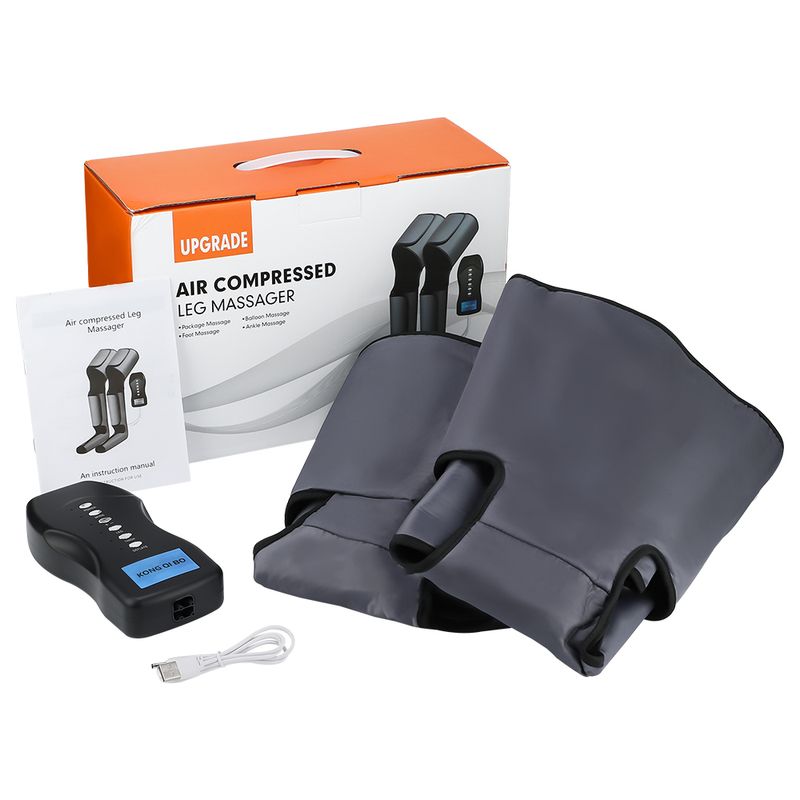 Massaggiatore elettrico per piedi e gambe, pressione dell'aria, massaggio Shiatsu, polpaccio, coscia, compressione, migliora la circolazione sanguigna, allevia i muscoli_voghion.com