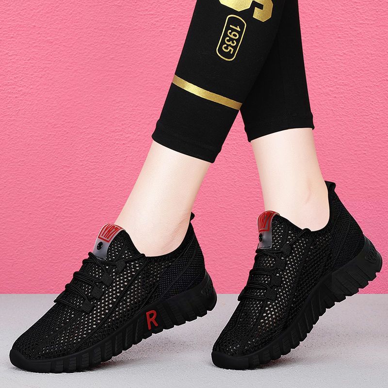 Mesh Sports Shoes For Women, Spring/summer/autumn 2025 New Breathable Mesh Casual Shoes, Lightweight And Soft Soles_voghion.com