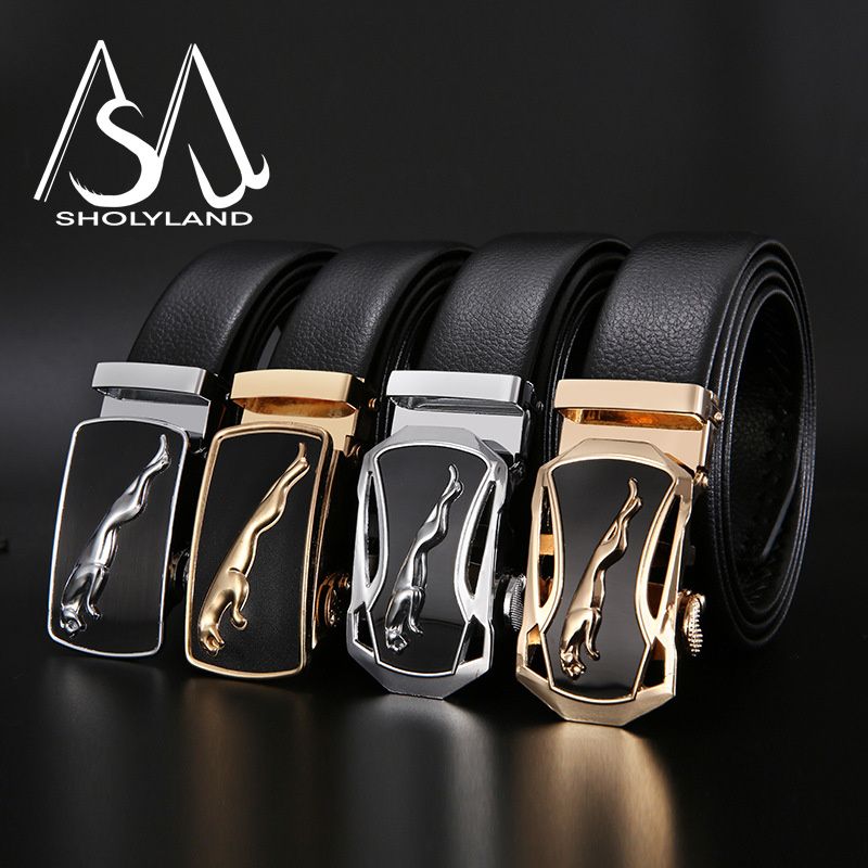 HEISSER Neu mit Tiermuster Automatische Knopfdekoration Vielseitiger Jeans-Freizeitanzug Einfacher, eleganter Herren-Business-Gürtel_voghion.com