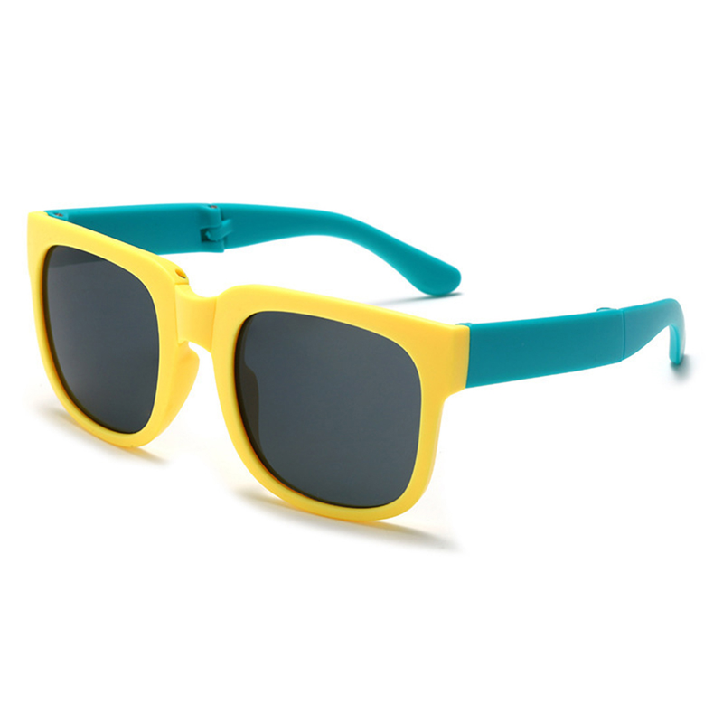 Occhiali da sole per bambini da esterno Occhiali da sole pieghevoli Ragazzi Ragazze Design di marca Occhiali quadrati Occhiali per bambini Tonalità per bambini_voghion.com