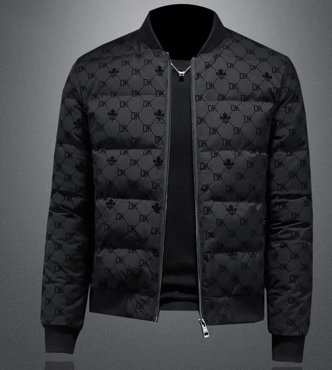 European Station Europäische Waren Modemarke Daunenjacke Herren 2024 Neue Winterkleidung Herren Verdickter Mantel Personalisierter Druck_voghion.com