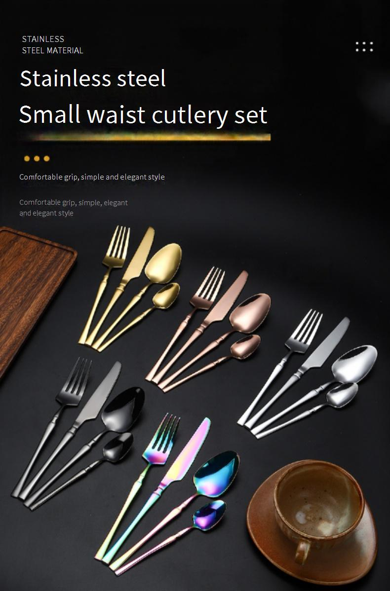 Mirror-Polished Cutlery Set – 4-Piece Stainless Steel Flatware In Gold/Silver/Rose Gold, Modern Dining & Gift Essentials_voghion.com