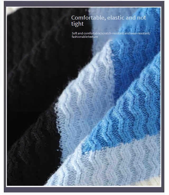 Men's Chunky Knit Sweater – Winter-Ready Colorblock Pullover With Relaxed Fit (M-3XL, Machine Washable, 30% Wool Blend)_voghion.com