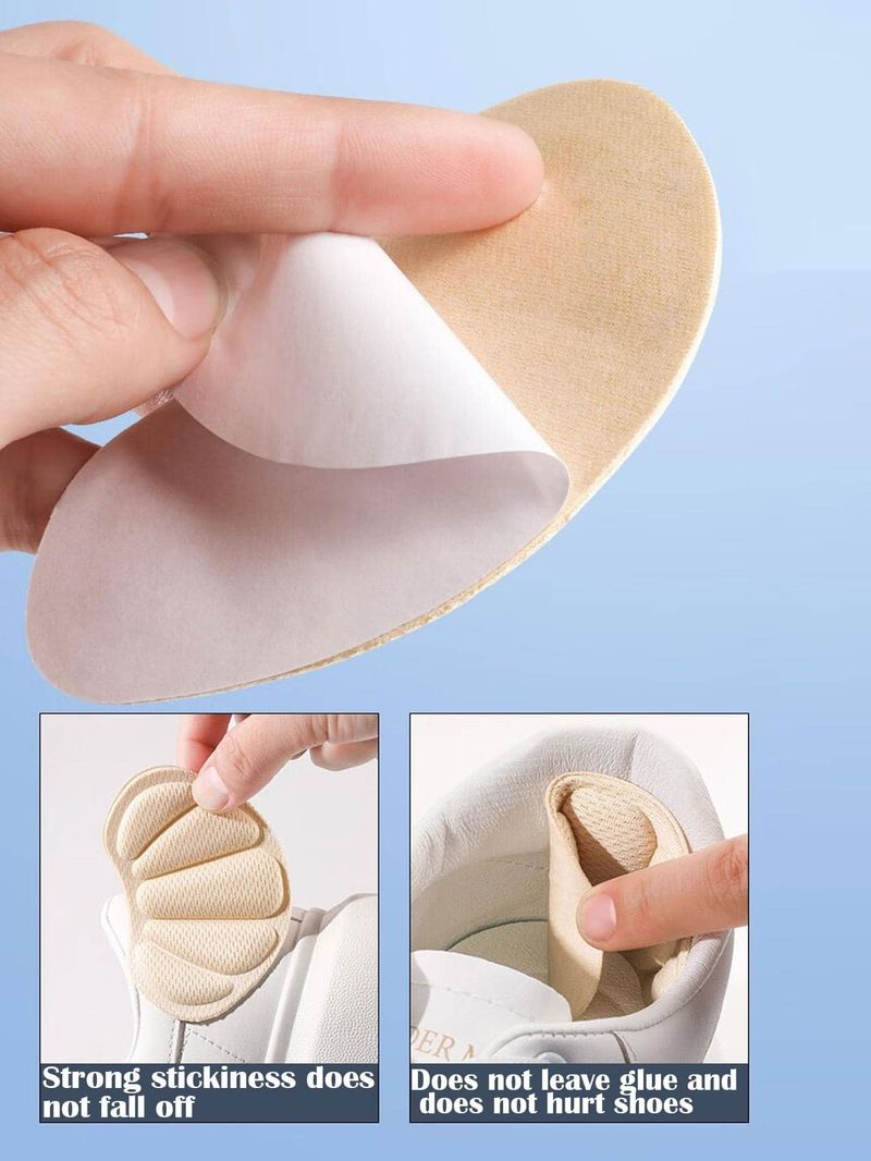 Per regolare la taglia delle scarpe, adesivi anti-attrito per scarpe sportive, adesivi per il tallone da donna per prevenire la caduta del tallone, cuscinetti per mezze misure_voghion.com