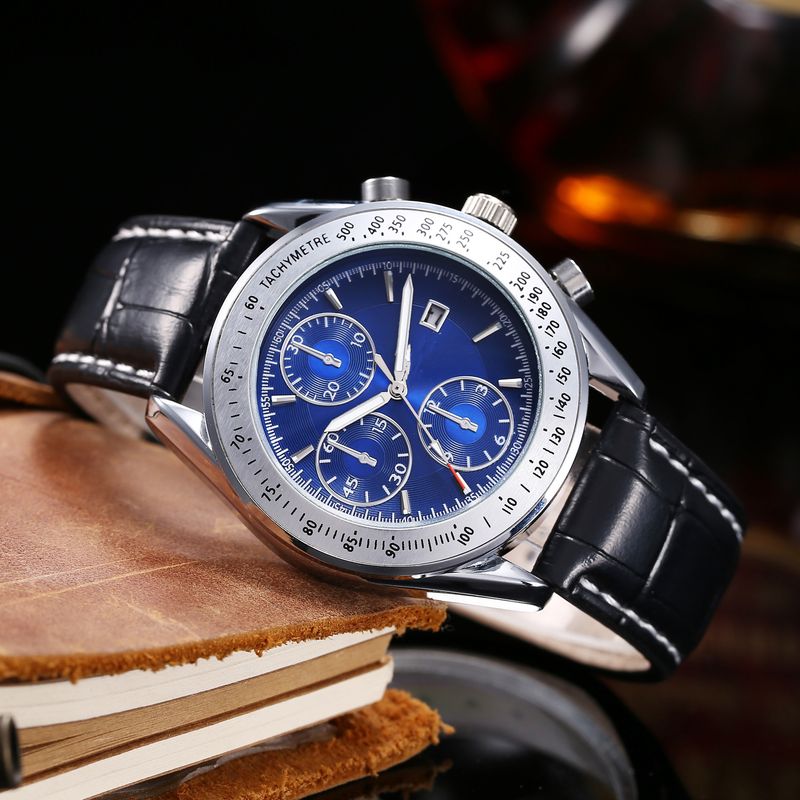 Relógio de quartzo Speedmaster com três olhos e pulseira de 6 pinos da marca Oujia 2021_voghion.com