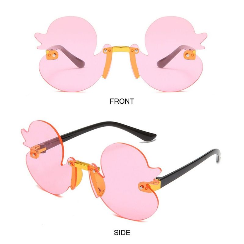 Occhiali da sole alla moda per bambini con protezione UV400, occhiali da sole alla moda colorati a forma di anatra, occhiali da sole per bambini_voghion.com