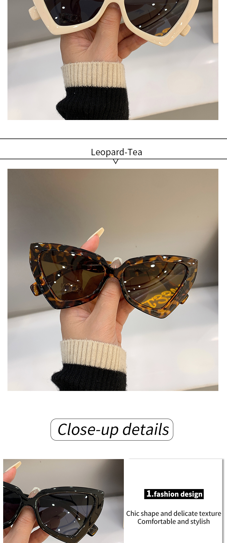 New fashion occhiali da sole cat eye occhiali da sole femminili alla moda designer di marca di lusso donne popolari che viaggiano occhiali da sole occhiali_voghion.com