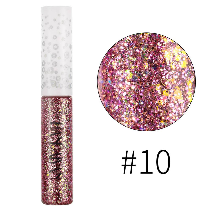 Jevištní líčení Fantasy třpytky Oční linky gelová tužka Phantom Eyeshadow tekuté oční linky_voghion.com