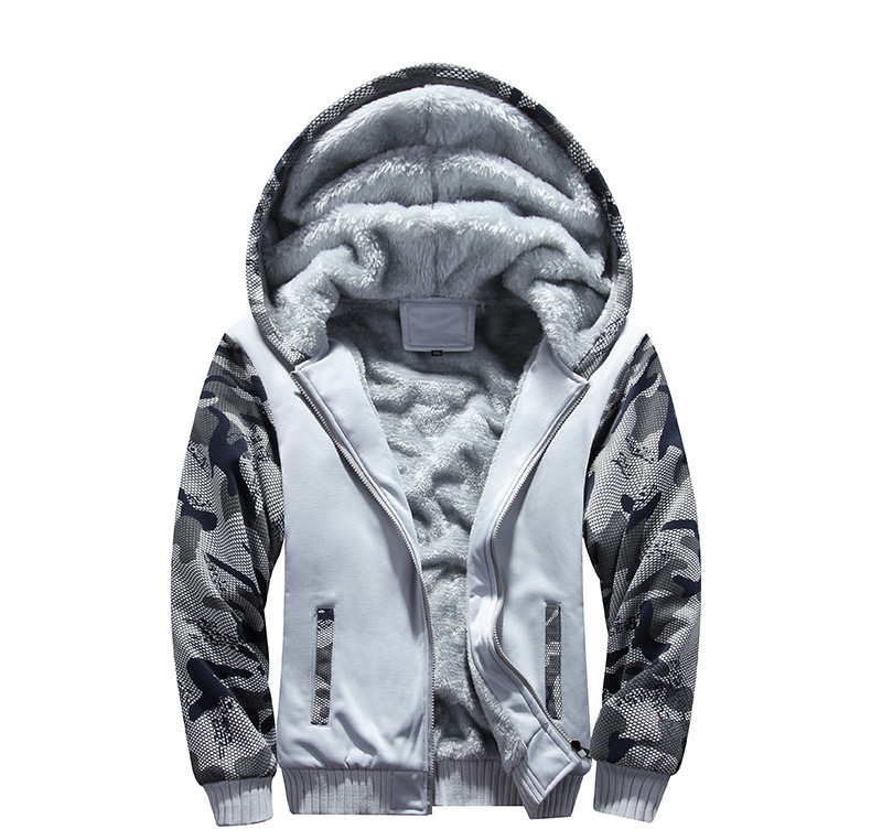 Abbigliamento maschile invernale più abito in velluto spesso per giovani uomini con felpa sportiva in due pezzi con cappuccio in tinta unita D62_voghion.com