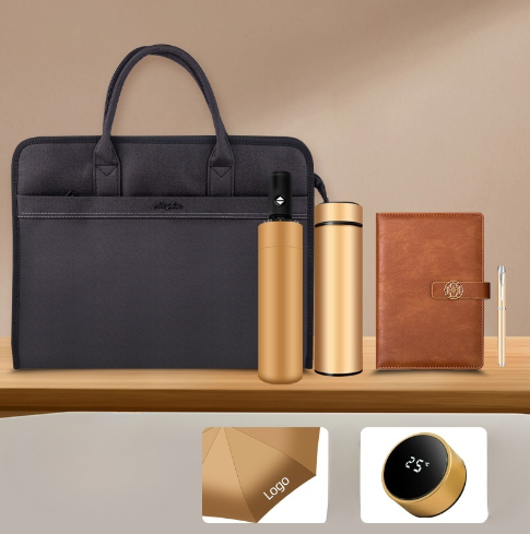 Briefcases Business Gift Set Briefcase Thermos Cup Umbrella Company Bank To Send Customers Practical Activities Annual Meeting Souvenirs_voghion.com