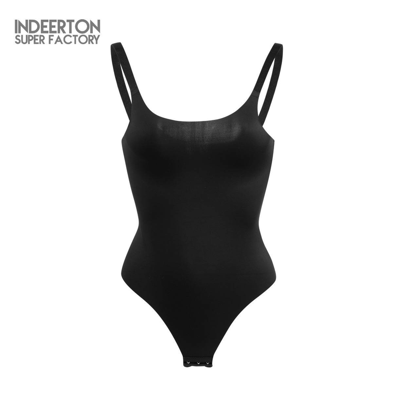 Body modellante snellente per donna - Perizoma senza cuciture con schiena a T e bordi in pizzo, controllo e sollevamento della pancia, tessuto elasticizzato traspirante_voghion.com