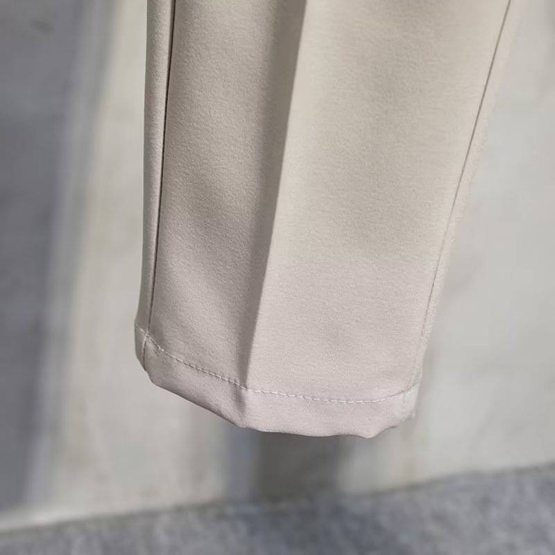 Herrenbekleidung Herren Stretch Slim-Fit Chinos - Leichte 9/4-Hose (All-Season Essential)_voghion.com