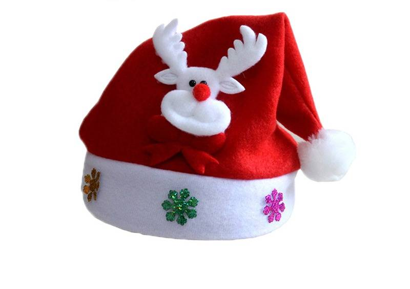 Gorros navideños festivos para adultos y niños: gorros de Papá Noel, renos, muñecos de nieve y diseños brillantes en terciopelo, punto y piel sintética._voghion.com